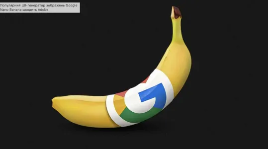 Популярний ШІ-генератор зображень Google Nano Banana шкодить Adobe